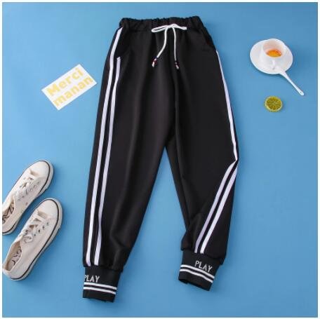Spring Sport Cargo Pants Plus Size Letter Embroidery Pants Women High Waist Streetwear Cool Girl Harajuku Hip Hop Pants