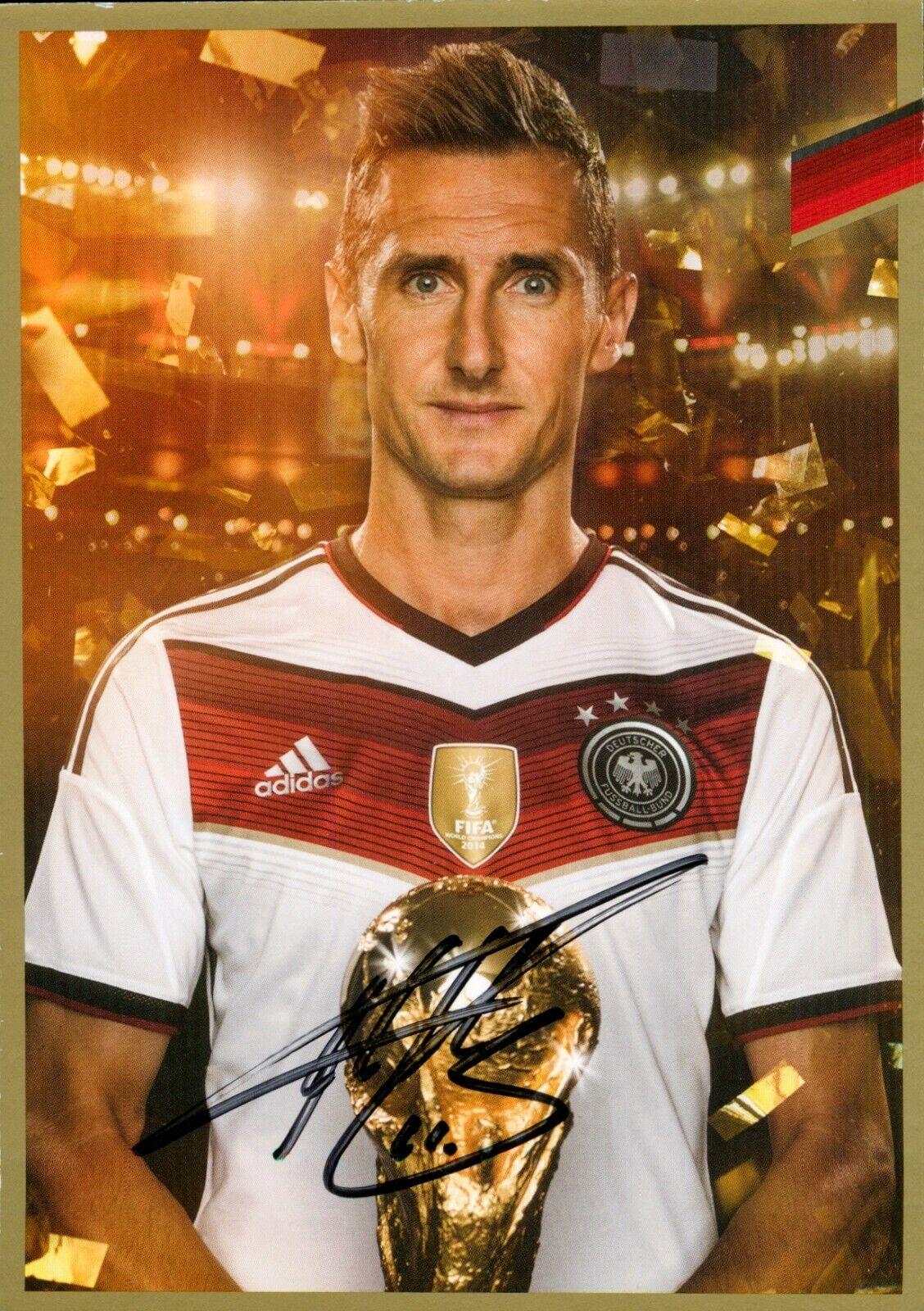 Miroslav Klose Signed 6x4 Photo Poster painting Card Bayern Munich Fifa World Cup Autograph +COA