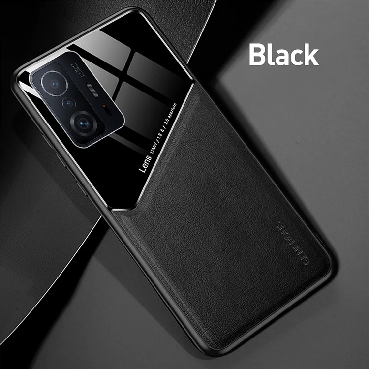 Leather Texture Car Magnetic Holder Cover For Xiaomi