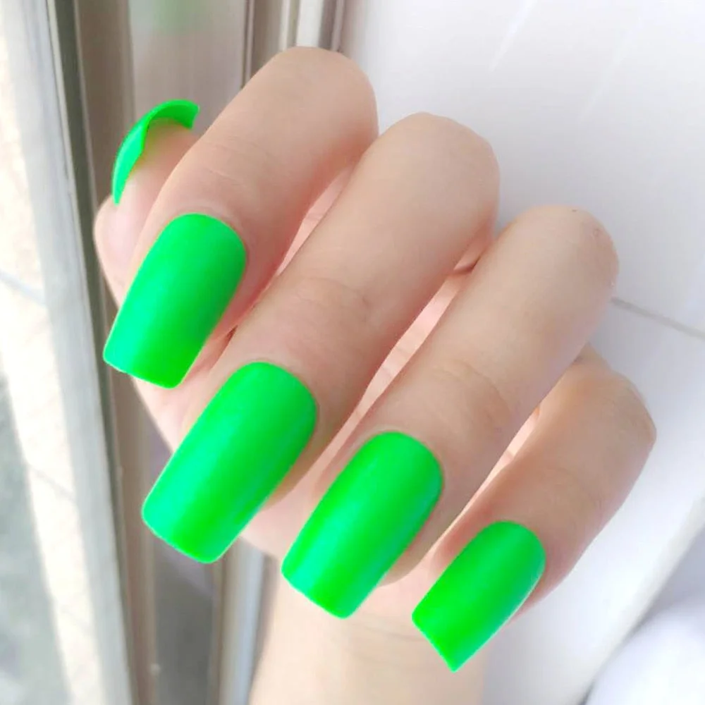 24Pcs Shiny Dark Brown Press On Fake Nails Long Flat Artificial False Nails For Design DIY Full Cover Tips Manicure Tool-Nail Inspo