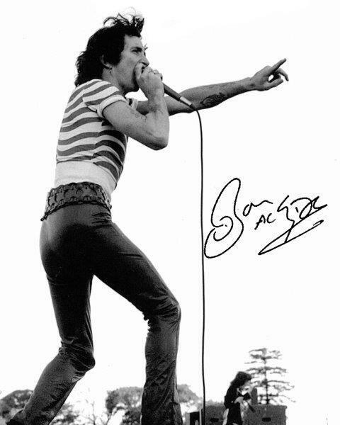 REPRINT - BON SCOTT AC/DC Lead Singer Signed 8 x 10 Photo Poster painting Poster ACDC