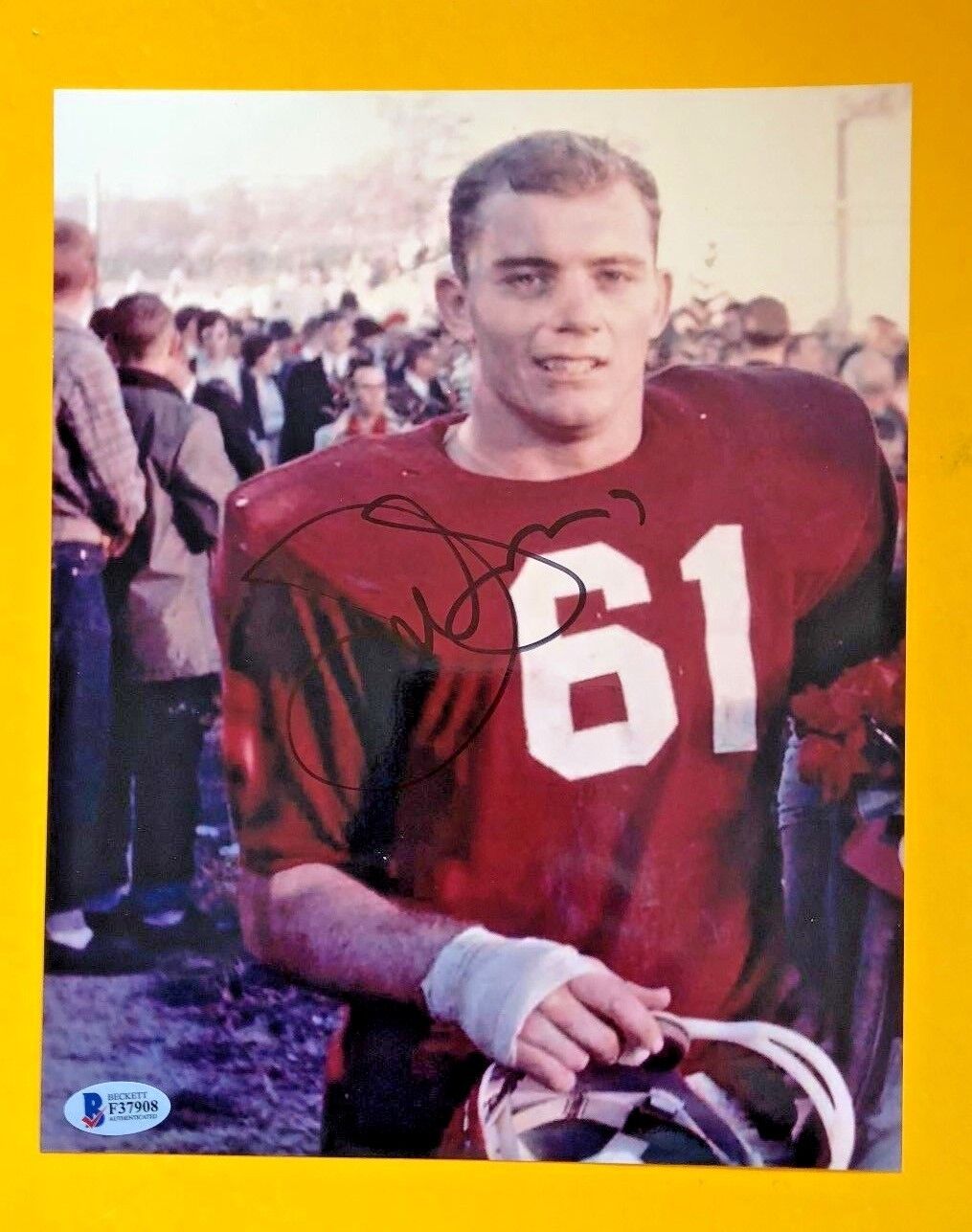 JERRY JONES SIGNED ARKANSAS RAZORBACKS 8X10 SIGNED Photo Poster painting BECKETT CERTIFIED