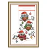 Owl Stocking -16CT Stamped Cross Stitch Kit(30*44cm)
