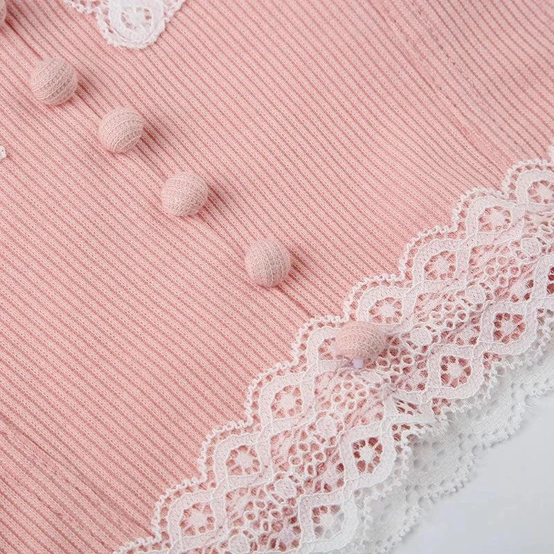 Brownm Lace Up Corset Top