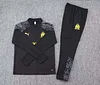 2023/2024 Olympique de Marseille Half-Pull Training Suit Black Football Jersey