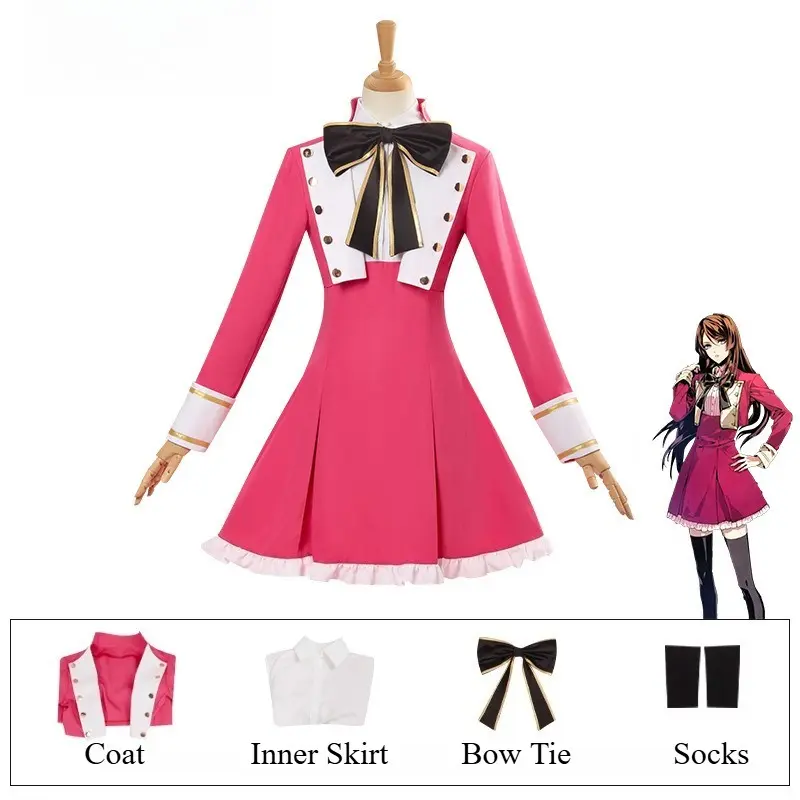 [Wetrose] Pre-Order Variable Barricade Hibari Tojo Red Dress Anime Cosplay Costume