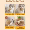 Rabbit Fur Ball Cat Toy 3.15in Plush Fuzzy Artificial Balls for Kitten Pet Gifts