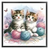 Kitten - 11CT Stamped Cross Stitch - 40*40cm - Cat