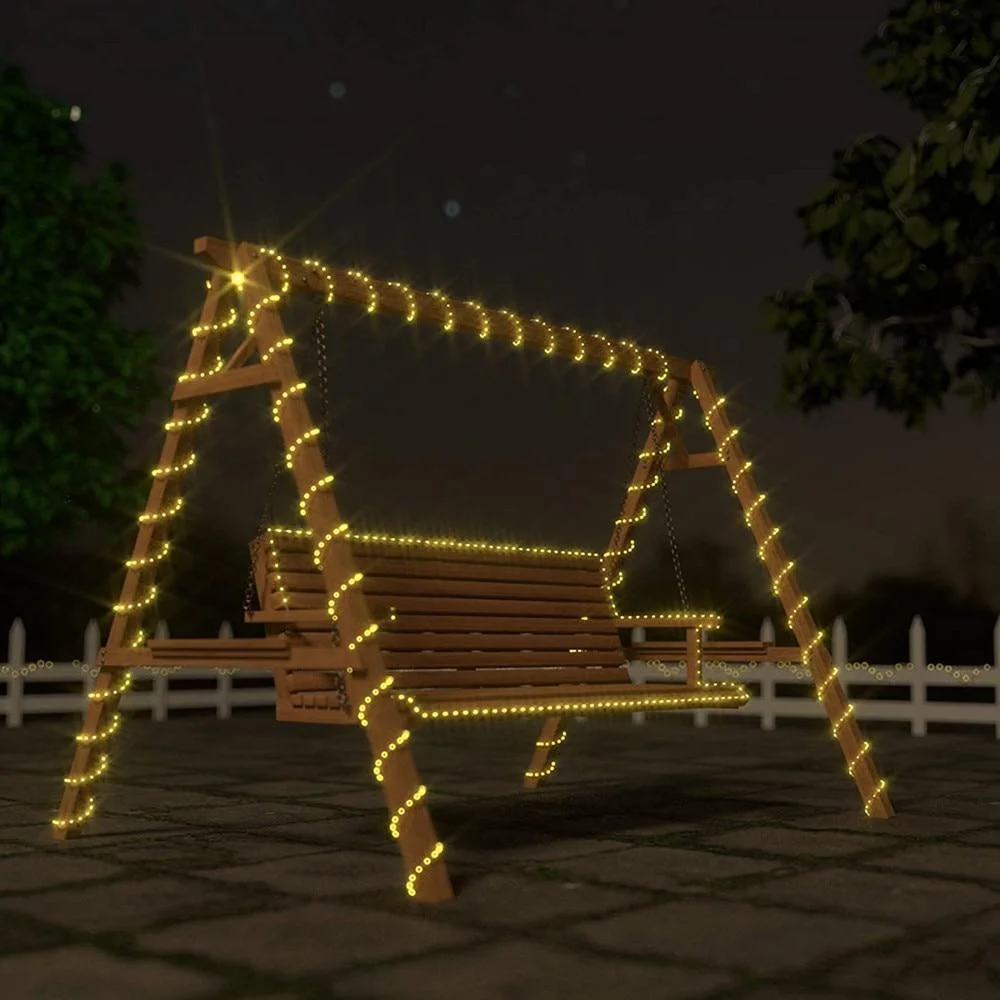 Christmas Decoration Street Garland Led Solar Festoon Fairy Tube Rope String Lights