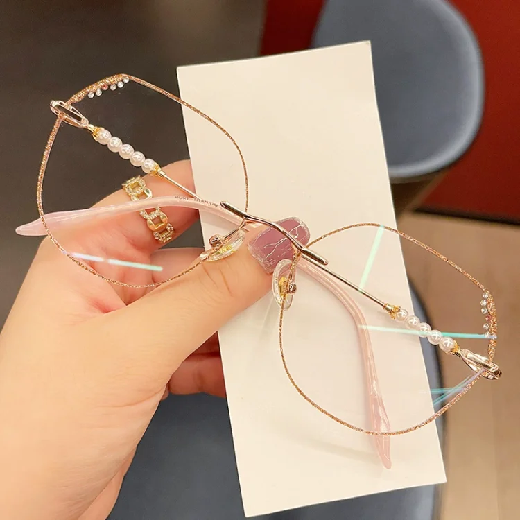 🎄NEW DIAMOND FRAMELESS ANTI-BLUE LIGHT READING GLASSES