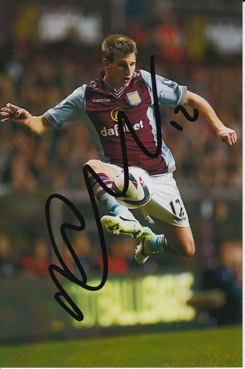 ASTON VILLA HAND SIGNED MARC ALBRIGHTON 6X4 Photo Poster painting.