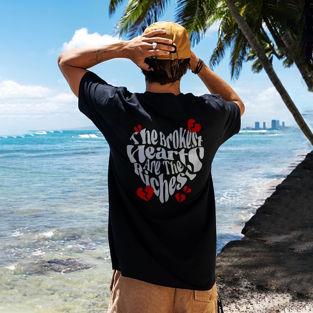 THE BROKEST HEARTS ARE THE RICHEST PRINT HOODIE