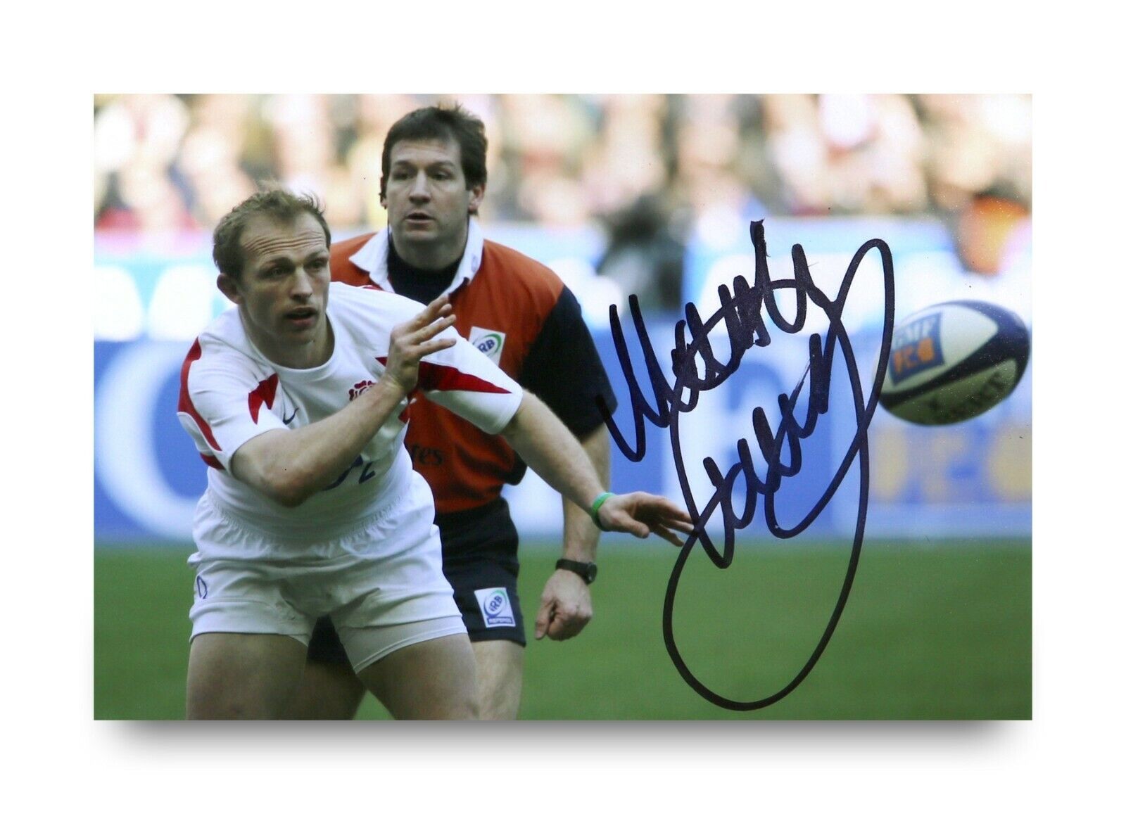 Matt Dawson Signed 6x4 Photo Poster painting England Rugby Union Autograph Memorabilia + COA