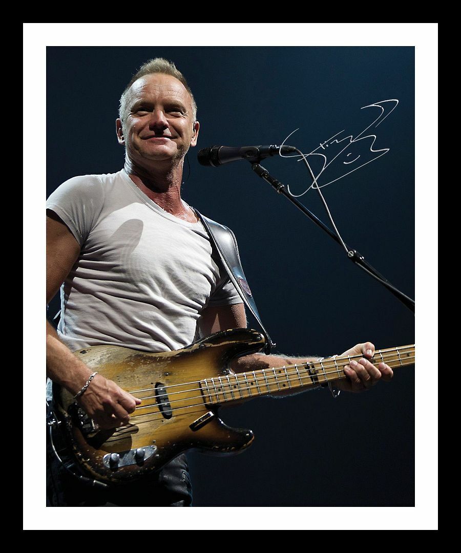 Sting Autograph Signed & Framed Photo Poster painting 1