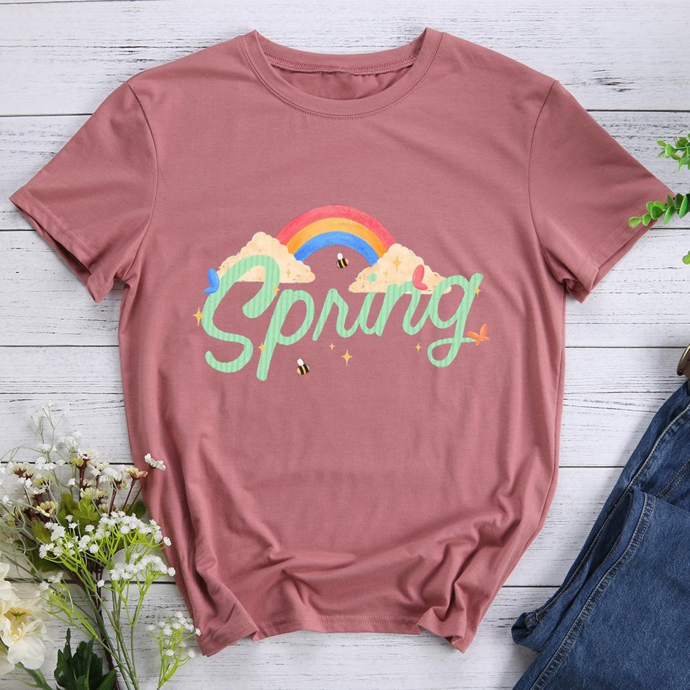 spring Round Neck T-shirt-017164-Guru-buzz