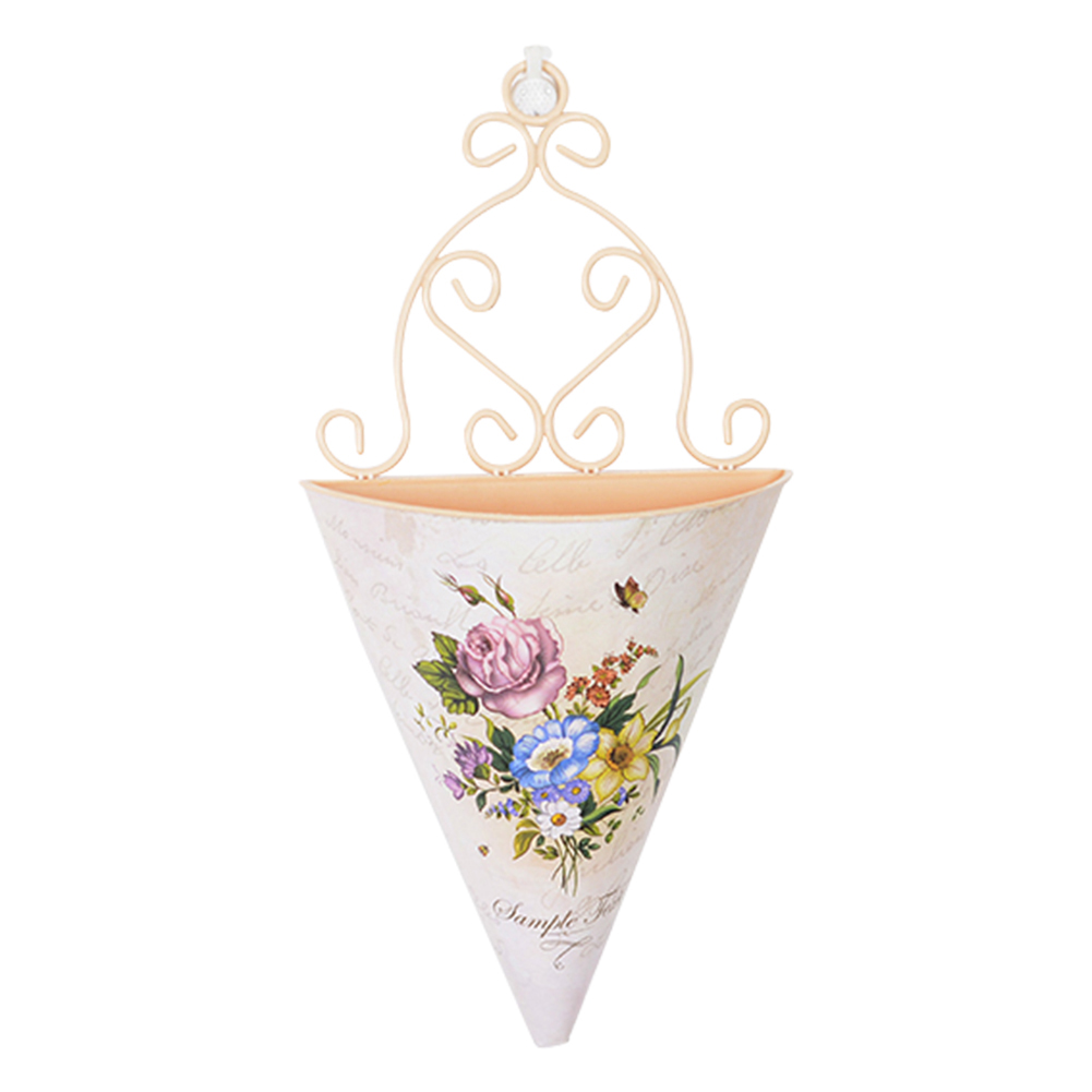 

Wall Hanging Flower Vase Pot Wall Flower Basket Rural Garden Decoration, 501 Original