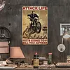 Attaquez la Vie - Panneaux en &eacute;tain m&eacute;tallique(20*30cm/30*40cm) - Garage