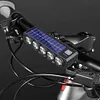 20LED Solar Bicycle Horn Light USB Rechargeable Power Display Bicycle Headlight