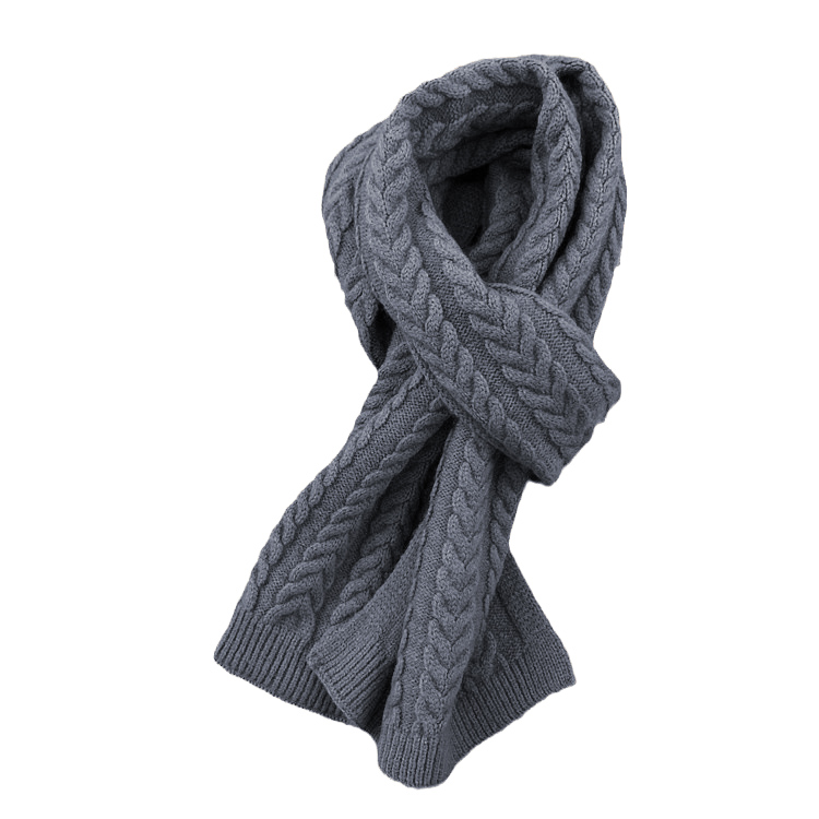 Men's Knitted Woolen Warm Scarf