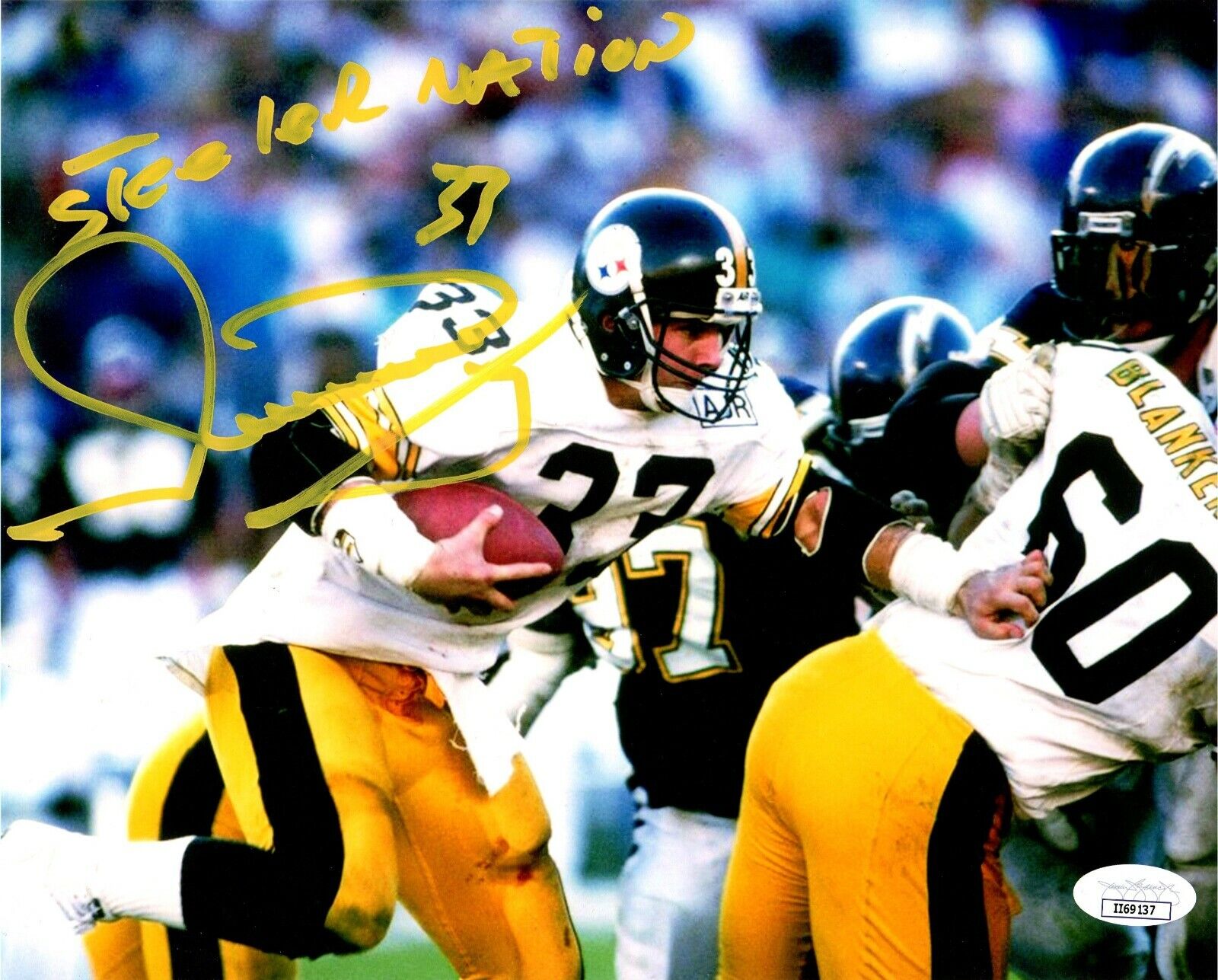 Merrill Hoge autographed signed inscribed 8x10 Photo Poster painting Pittsburgh Steelers JSA COA