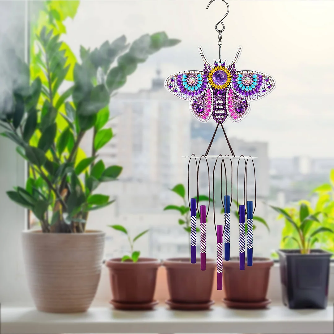 DIY Diamond Animal Wind Chime Pendant