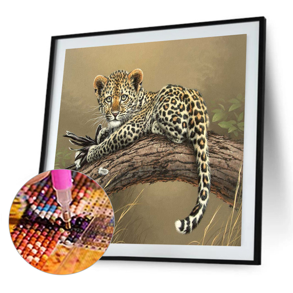 

30*30CM Round Drill Diamond Painting-Tigers, 501 Original