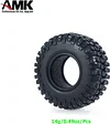 AMK 2Pcs 1.0" Rubber All Terrain RC On Off Road Tires 25x54x24mm for 1/24 RC Crawler Cars Axial SCX24 AXI90081 AXI00001 AXI00002 1/18 TRX4M (2Pcs)