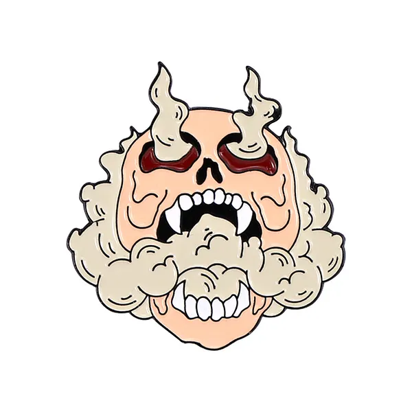 Foto del pin Rebel Fire Skull