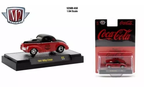 Dronehint M2 Machines Coca-Cola Release A50 1941 Willy's Coupe Toy