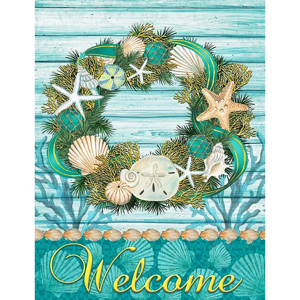 

Shells and Starfish - Round Drill Diamond Painting - 30*40CM, 501 Original