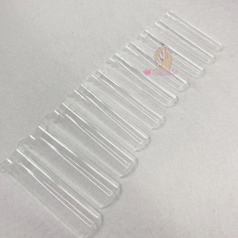 500pcs Flat Square XXL Long Acrylic Nail Tips Flatter Straight Non C Curve Half Cover False Nails Tip Manicure Tool-Nail Inspo