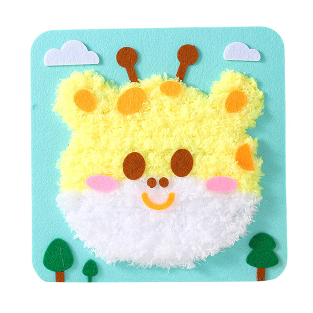 DIY Embroidery Doll Set Cartoon Animal Sewing Craft Kit DIY Arts Crafts (Deer)