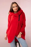 Women's Plus Size Casual Zipper Hooded Design Sports Fleece Sweatshirt Zipper Jacket