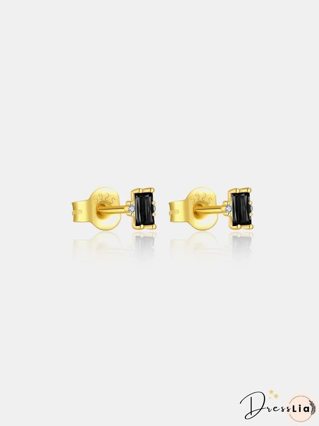 925 Sterling Silver Zircon Stud Earrings