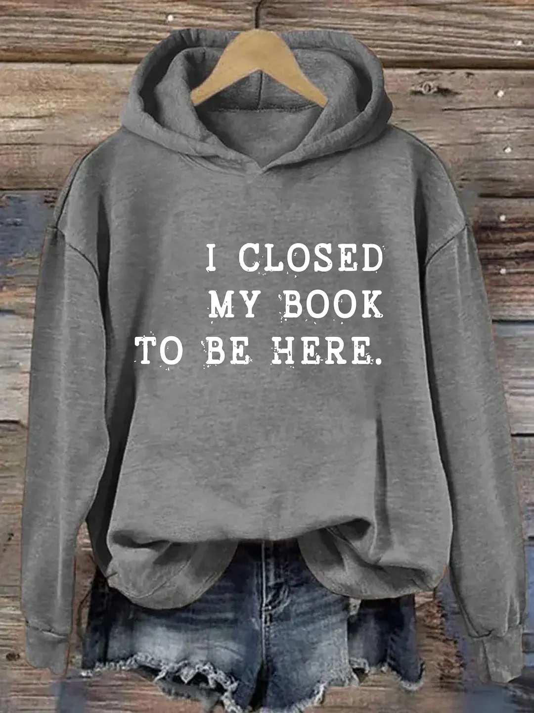 I Closed My Book To Be Here Hoodie