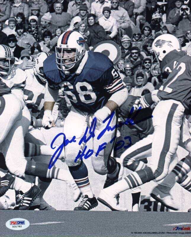 Bills Joe Delamielleure 'HOF 03' Signed Authentic 8X10 Photo Poster painting PSA/DNA #X31782