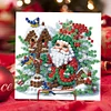 6Pcs Merry Christmas Diamond Painting Greeting Card for Holiday Party Favors