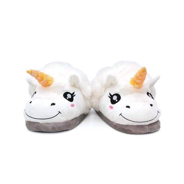 Unicorn Plush Slippers (Various Colors & Sizes)