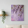 (30x40cm)DIY Pearl Painting Framed Flower Handmade Pearl Material Art Kit Living Room Decor