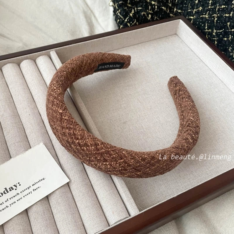 Elegant Retro Solid Color Cloth Hair Band