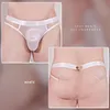 Men's Underwear Silky Thin Thick Hip Lifting High Elastic Metal Sexy Low-Rise Trendy Fashion Temptation New Briefs