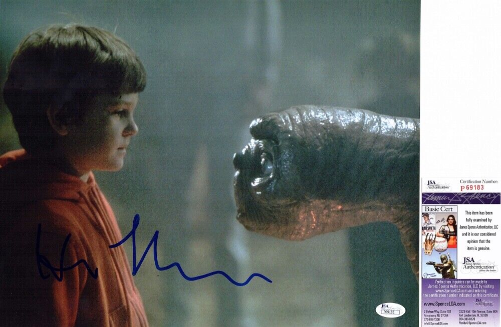 Henry Thomas Signed E.T. 11x14 Photo Poster painting - Elliott ET Phone Home - JSA COA