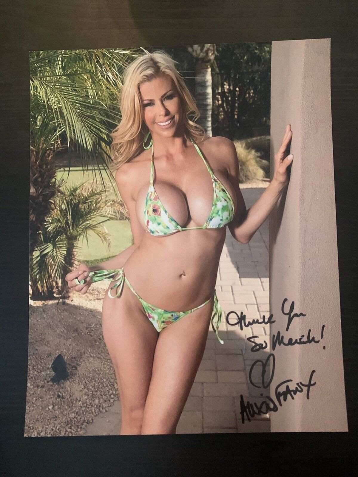 ALEXIS FAWX SIGNED 8x10 Photo Poster painting PORN STAR AUTOGRAPHED HOT ADULT ACTRESS MILF RARE