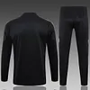 2024/2025 Real Madrid Half-Pull Training Suit Black Football Shirt 1:1 Thai Quality