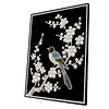 DIY Pearl Painting Magpie with Frame for Home Wall Decor(30x40cm)