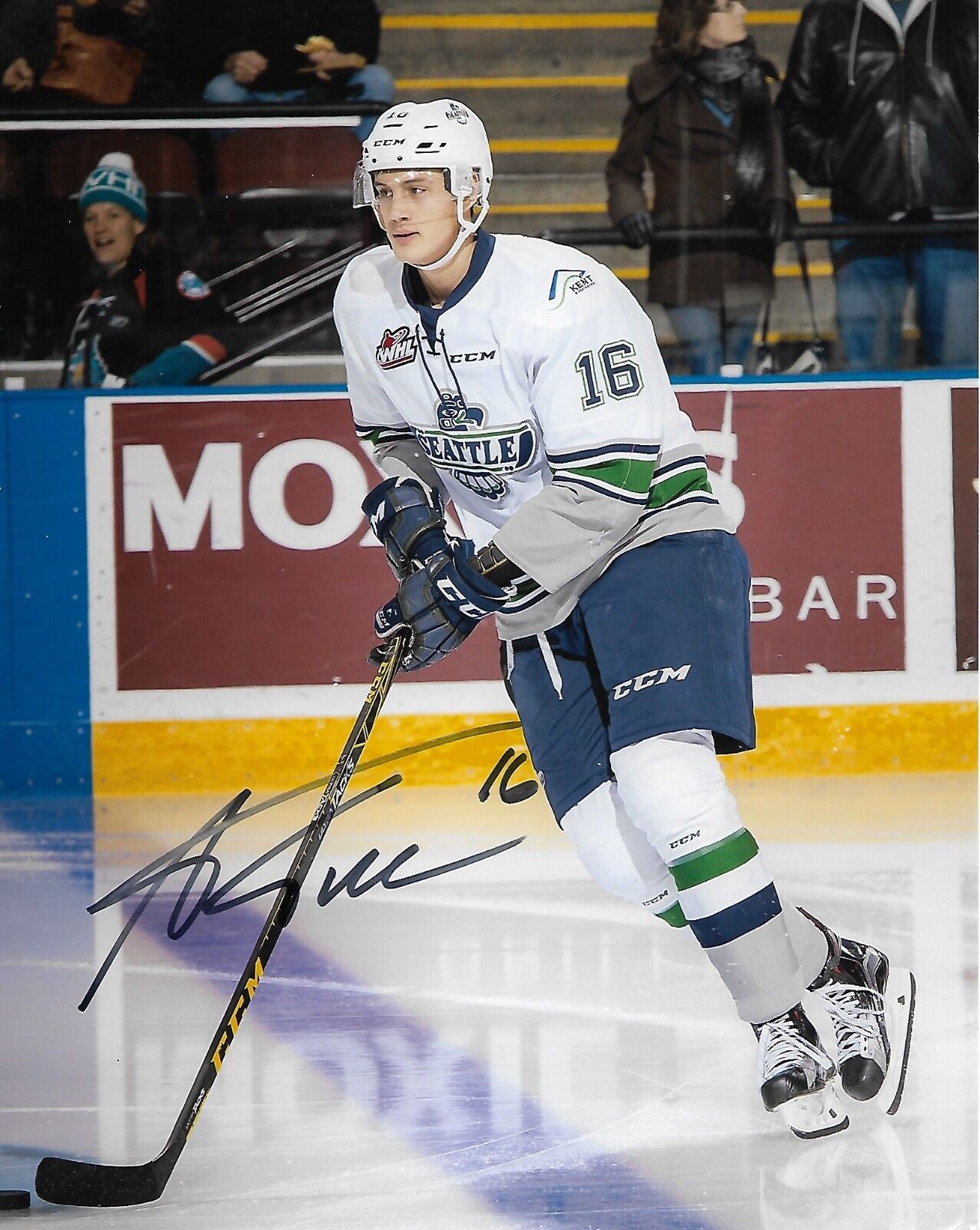 Seattle Thunderbirds Alexander True Signed Autographed 8x10 WHL Photo Poster painting COA AA