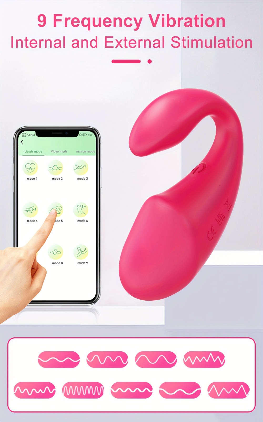 App Remote Control Wearable Panty Clitoral Vibrator