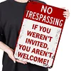 No Trespassing Warning - Vintage Metal Signs(12*16Inch) - Warning