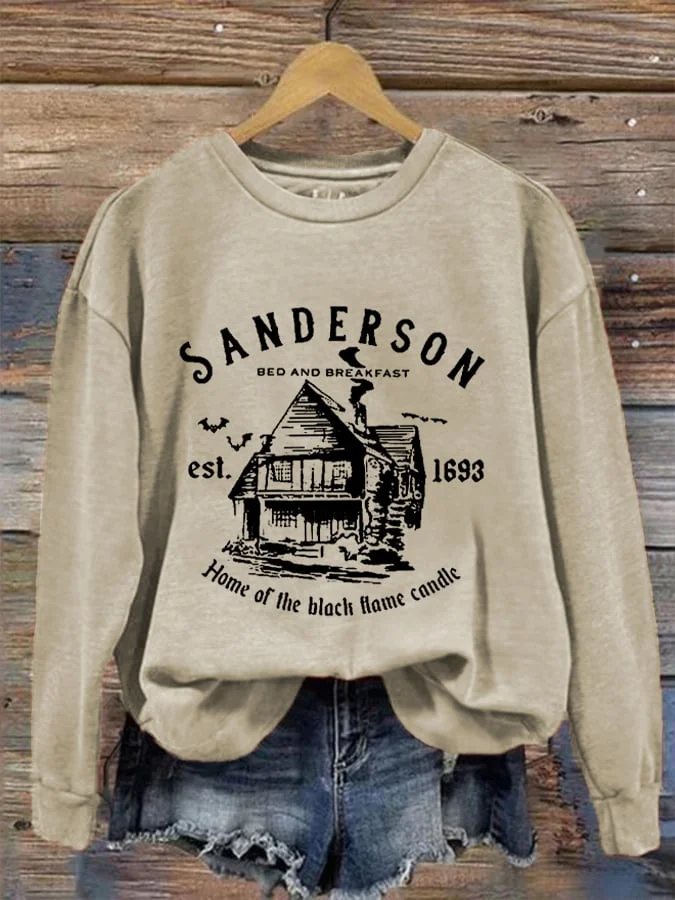 Women's Sanderson Witch Museum Halloween Casual Sweatshirt socialshop