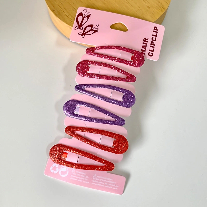 Minimalist Classic Style Kid’S Solid Color Arylic Sequins Hair Clip